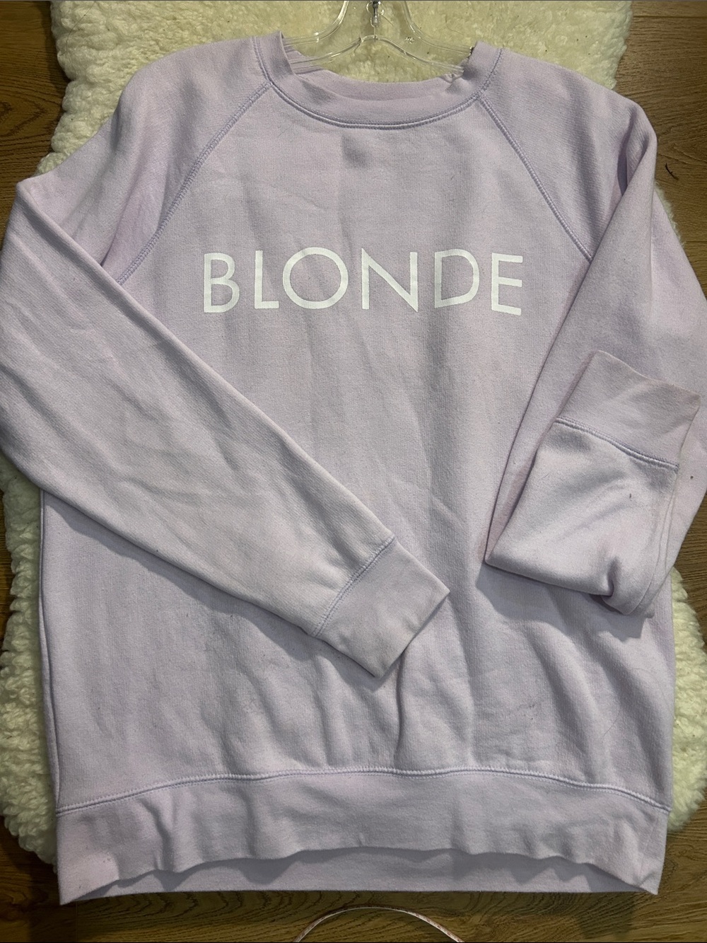 Lavender Crewneck Sweatshirt -btl 22” Ptp m/l